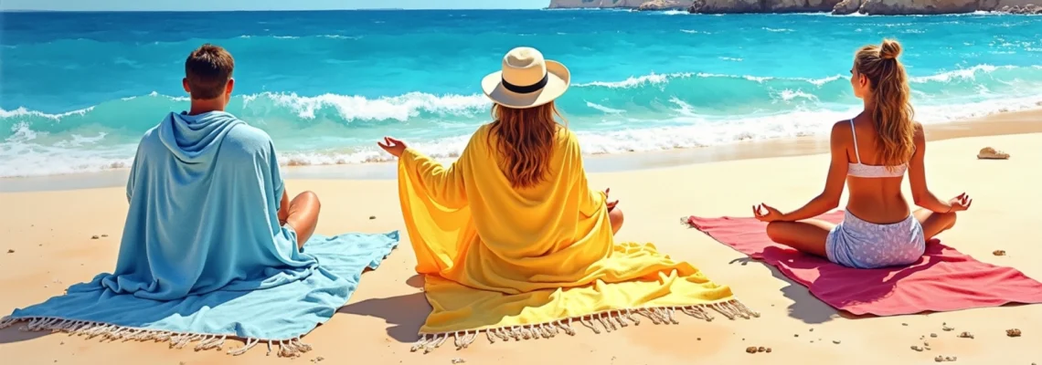 Foutas à poignées de plage